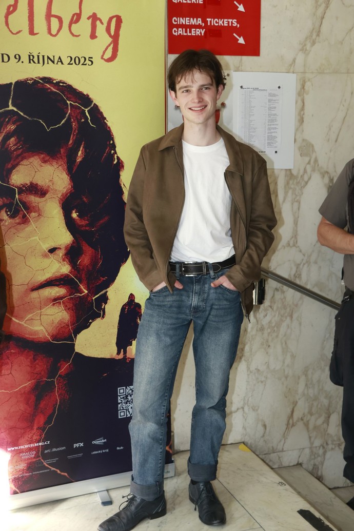 Jan Dlouhý na premiéře filmu Fichtelberg.