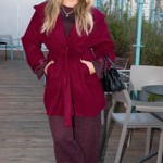 Lucie Borhyová vsadila na pohodlný, ale elegantní outfit.