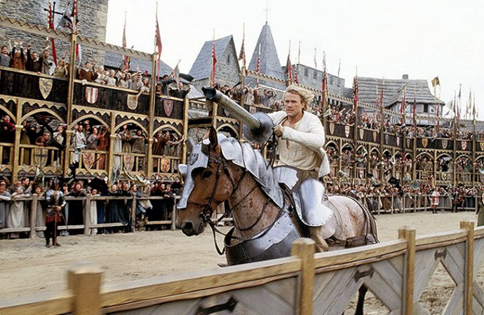 Natáčení úvodu filmu, až po odjezd na turnaj v Rouenu, probíhalo v Čechách poblíž vesnice Otročiněves (kousek od Nového Jáchymova) ve Středočeském kraji. Natáčelo se také ve skanzenu Kouřim. 