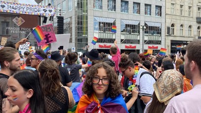 FOTO: Julie Smejkalová na Prague Pride.
