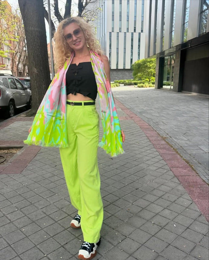 Tenistka má ale ráda i výraznější, neonové odstíny.