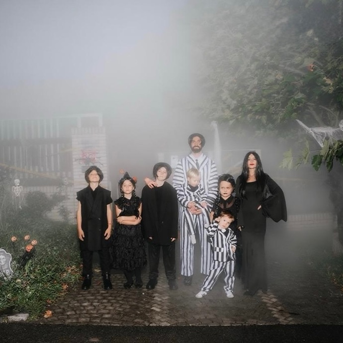 Michaela Saláková s rodinou.