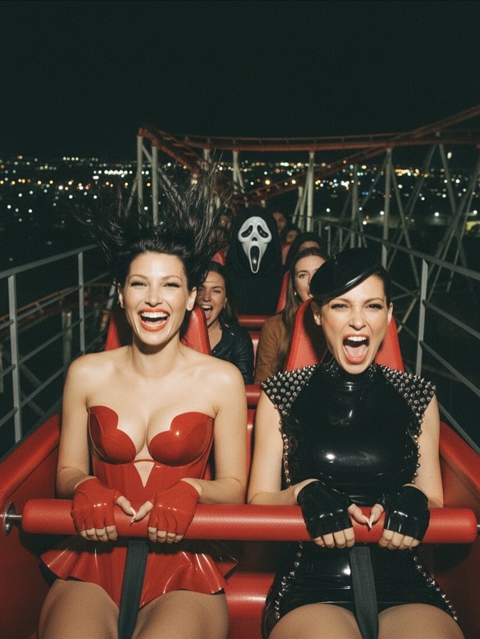 Tereza Kerndlová vytvořila díky AI tematické halloween fotky.