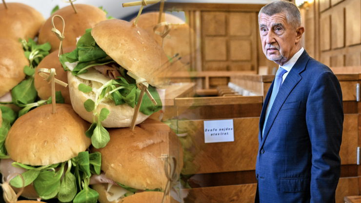 Chudý raut ve štábu hnutí ANO: Jeden druh sendviče i absence ikonických koblih 