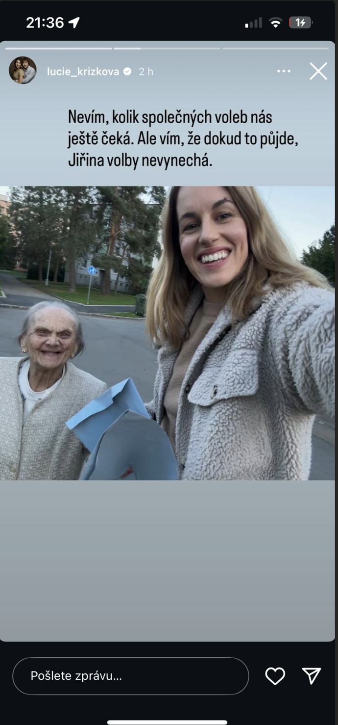 Lucie Křížková sdílela hezké momenty.