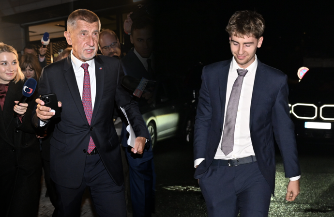 Andrej Babiš měl ve štábu svého syna Frederika.