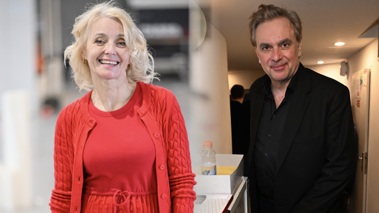 Veronika Žilková a Tomáš Matonoha spolu vystupují v divadle.