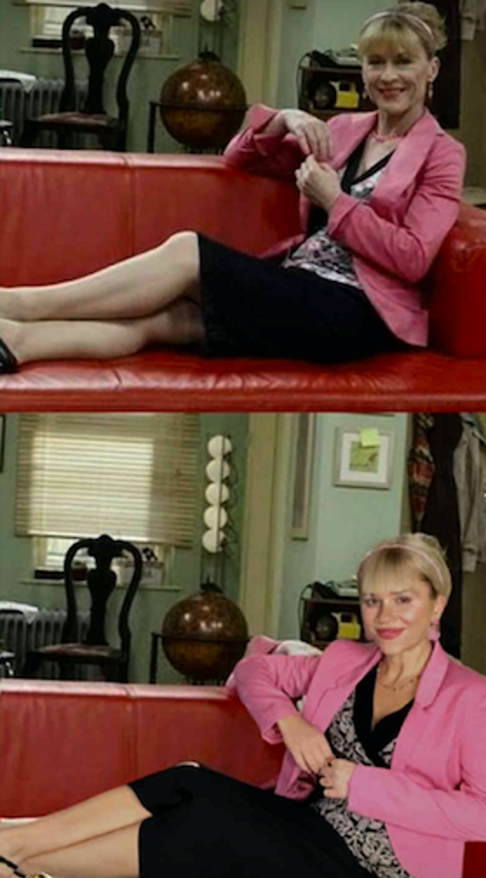 Influencerka dala do proměny vše, dokonce si sehnala i paruku s ofinou.