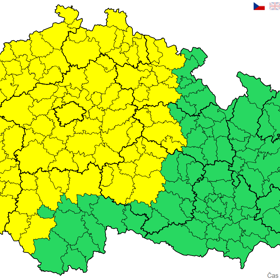 Na Česko se valí sníh.