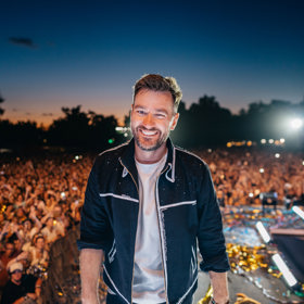 Marek Ztracený během koncertu.