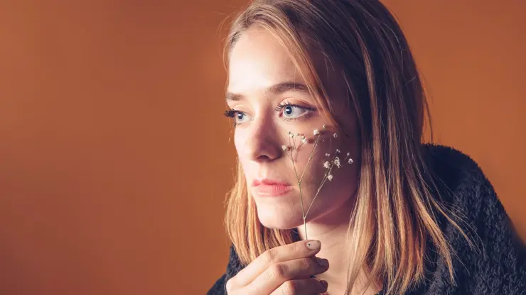 žena, dívka, smutek, melancholie