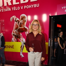 Jana Paulová na výstavě Body Worlds.