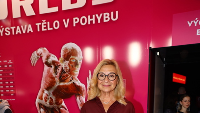 FOTO: Jana Paulová na výstavě Body Worlds.