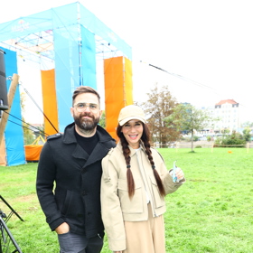 Herečka Sandra Nováková na Margot akci.