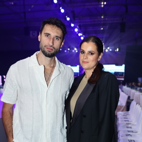 Ornella Koktová na módní přehlídce Osmana Laffity.