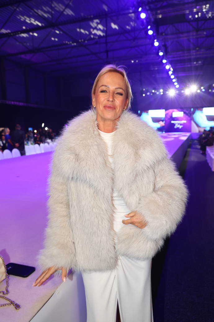 Zuzana Belohorcová na přehlídce Osmana Laffity.