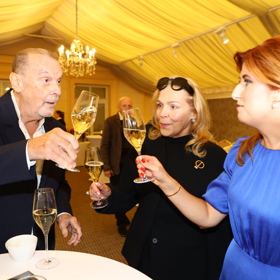 Štefan Margita si připil s Dagmar Havlovou.