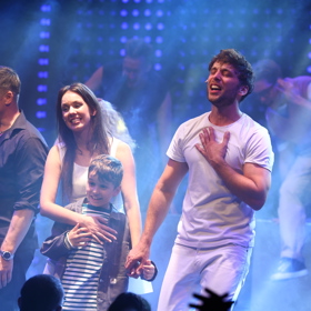 Manželé Tomešovi září po úspěšné premiéře v Divadle Kalich.