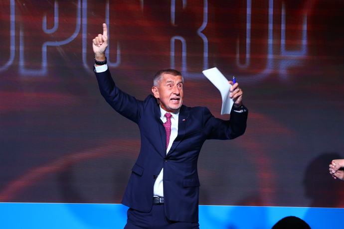 Andrej Babiš měl skvělou náladu.