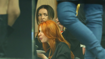 FOTO: Aneta Zicklerová si pochutnávala na jídle.
