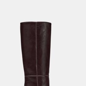 Vysoké kozačky s blokovým podpatkem, Zara, 1799 Kč