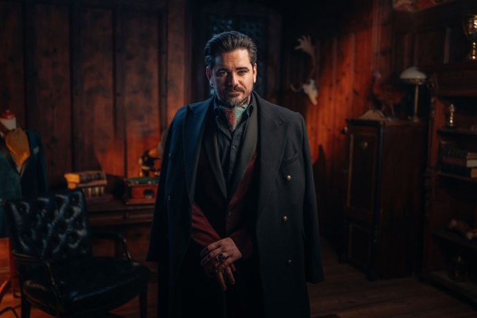 Vojta Kotek jako hradní pán.