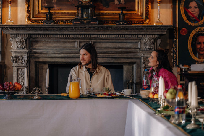 Marcell s Danielou u snídaně.