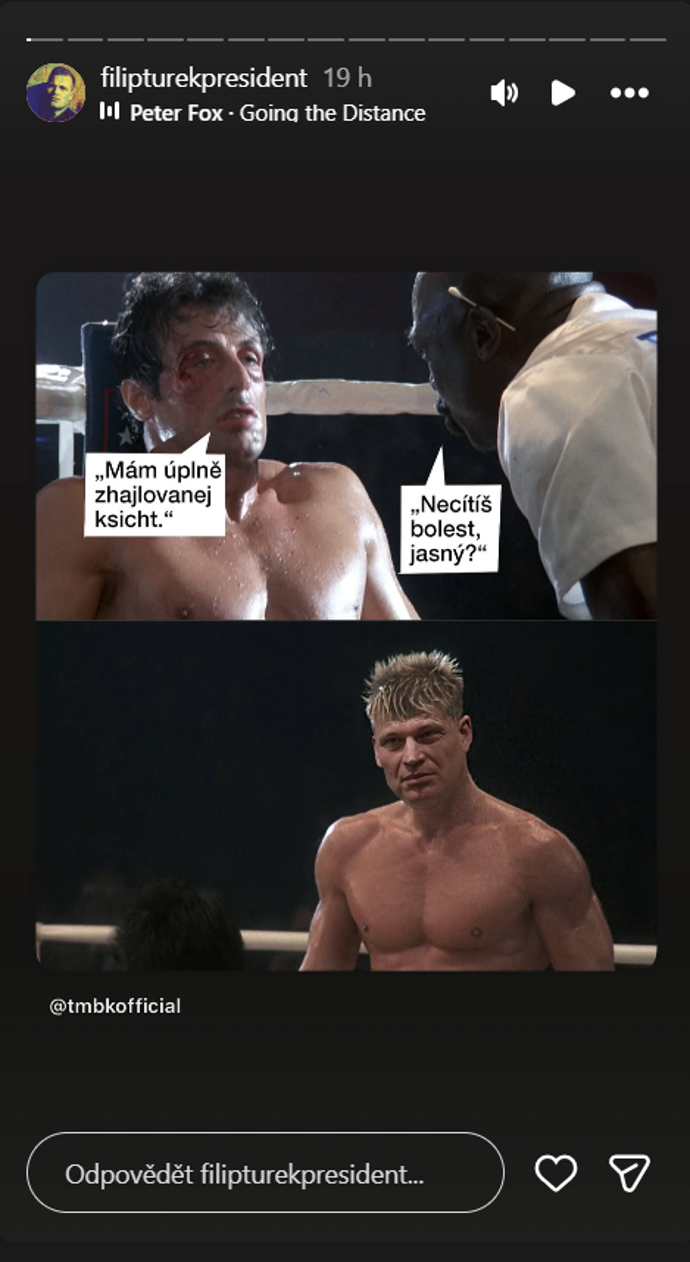 Filip Turek sdílel koláž od TMBK.