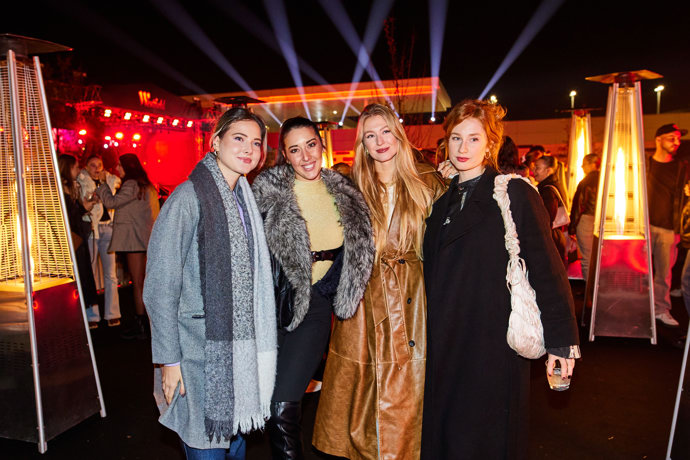 Michaela Svobodová, Barbora Zavadilová, Natálie Kotková a Natálie Halouzková na koncertu Zary Larsson.