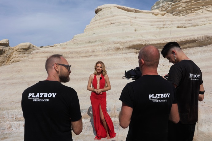 Backstage z focení.