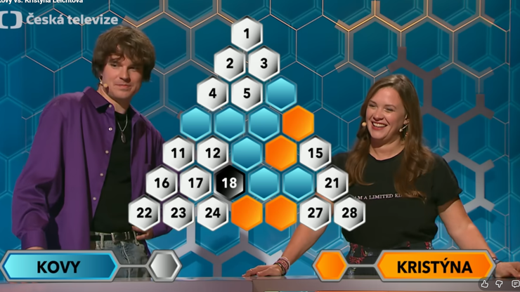 Karel Kovář a Kristýna Leichtová v Az-kvízu.