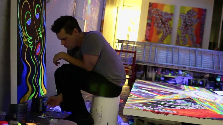 Herec a komik Jim Carrey fušuje i do výtvarného umění.