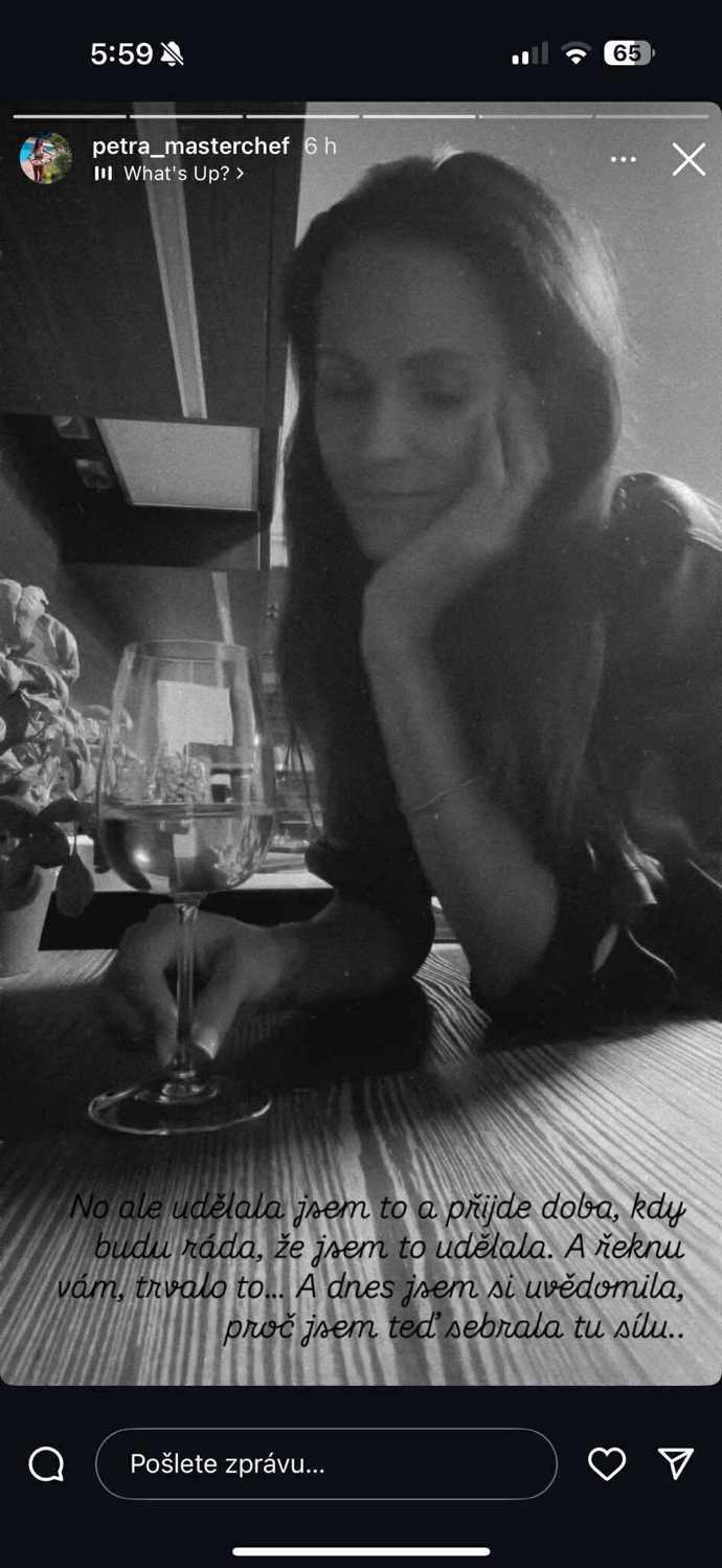 Petra Kamencová zřejmě prochází těžším obdobím.