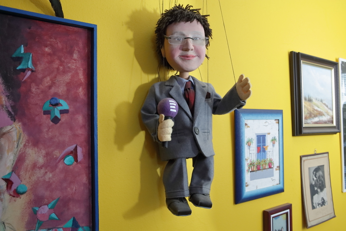 Loutka... prý Aleš Cibulka od fanoušků z Turnova