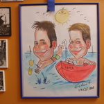 Cestovatelská zeď na podestě v patře mezonetu