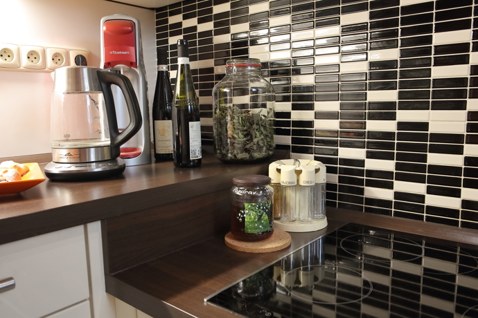 Detail na mozaiku v kuchyni