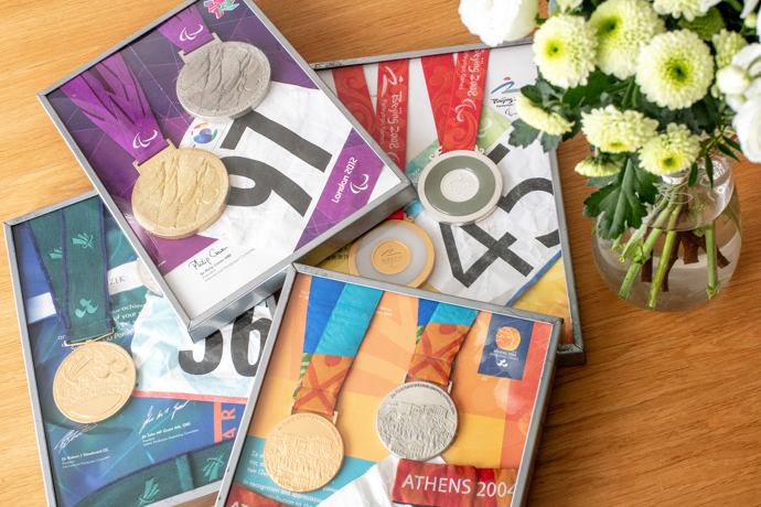 Medaile Jiřího Ježka z Olympijských her.