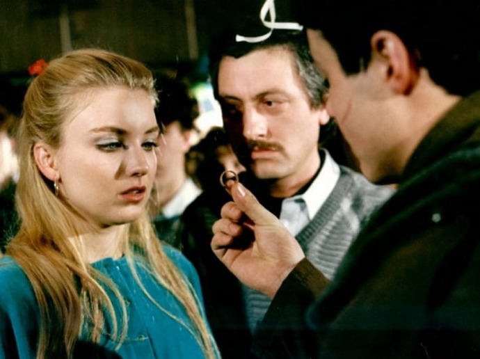 Eva Vejmělková a Rostislav Kuba na snímku ze seriálu Chlapci a chlapi.