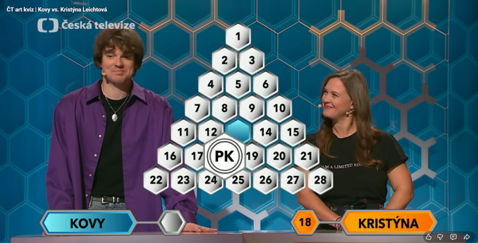 Karel Kovář a Kristýna Leichtová si zahráli vědomostní soutěž.