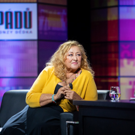 Halina Pawlowská v pořadu 7 pádů Honzy Dědka.