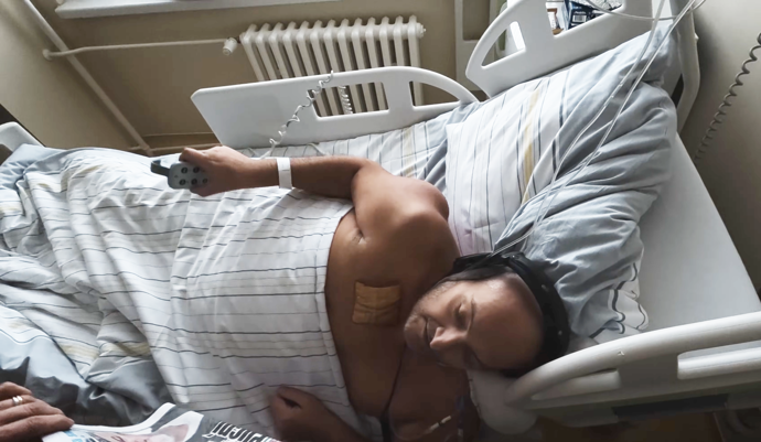 Patrik Hezucký v nemocnici tráví druhý týden.