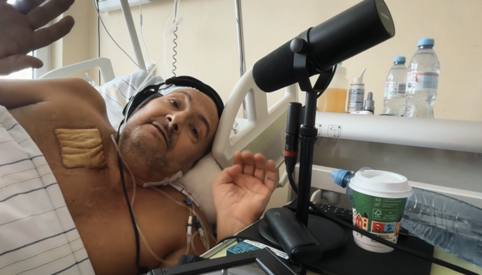 Patrik Hezucký se ukázal na videu z nemocnice.