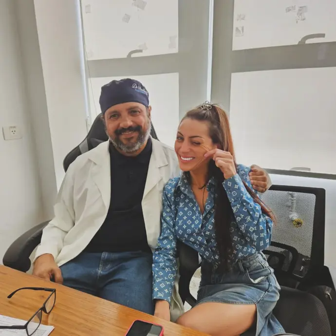 Barbara Jankavski před operací. 