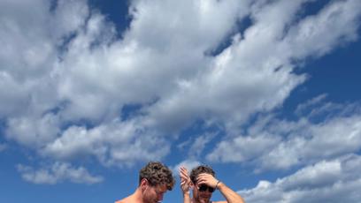 FOTO: Martin Dubovický (vlevo s kérkou) s bratrem Miroslavem