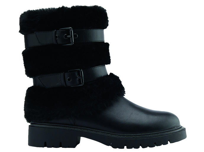 Nízké kozačky s umělou kožešinou, Deichmann, 1399 Kč