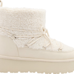 Krémové válenky s beránkem, Deichmann, 849 Kč