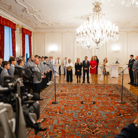 Prezident republiky přijal mladé profesionály z reprezentace na EuroSkills 2025 v dánském Herningu  