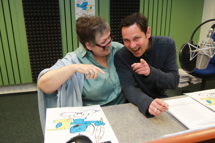 Pavel Vítek i Hana Talpová si práci užívali. 