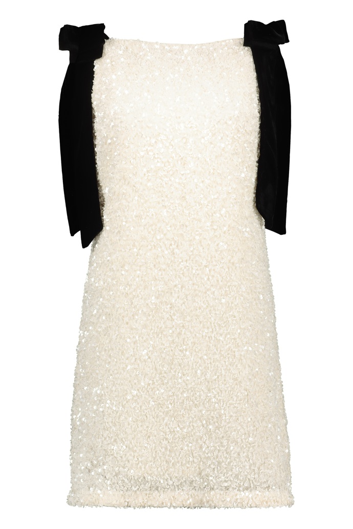 Šaty s flitry a kontrastními mašlemi, F&F, 899 Kč