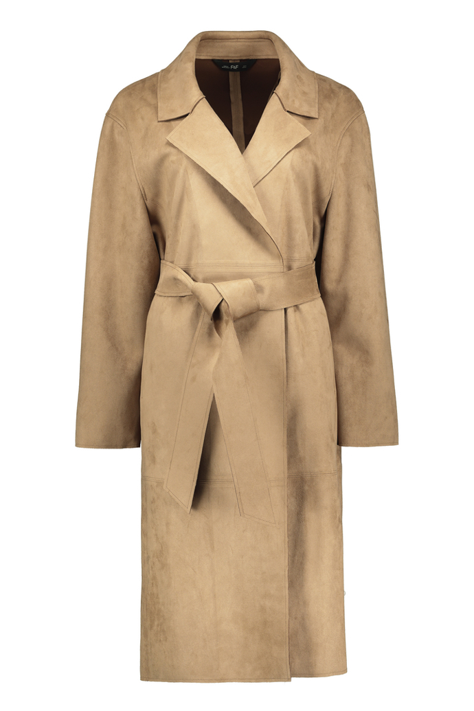 Hnědý dlouhý kabát, F&F, 1299 Kč